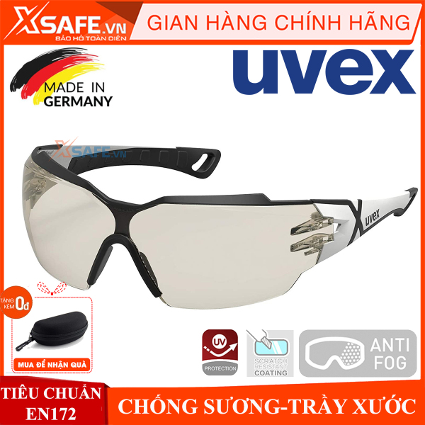 Kính bảo hộ UVEX PHEOS CX2 9198064 kính chống bụi, chống hơi nước trầy xước vượt trội, ngăn chặn tia UV, mắt kính đi xe máy, lao động, phòng dịch, (màu trà) chính hãng [XSAFE] [XTOOLS]