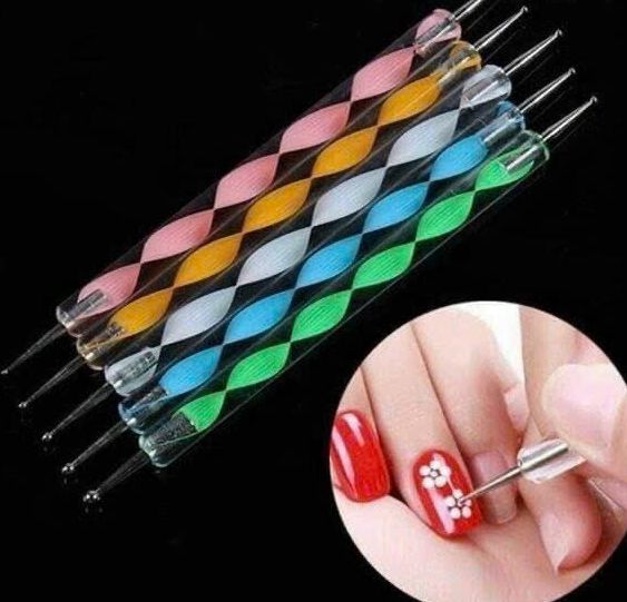 Set 5 cây bút chấm bi đủ màu nail.