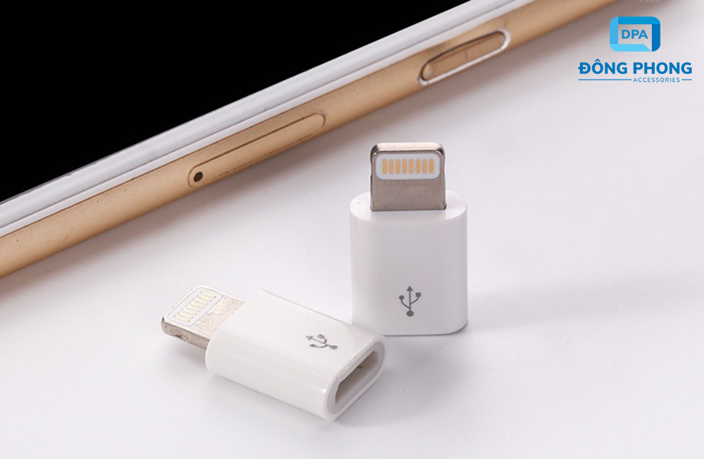 Đầu Nối Cáp Sạc Micro USB Sang iPhone, iPad
