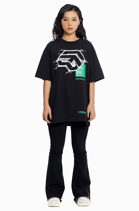 Áo thun tay ngắn cổ tròn 5theway® /earthquake/ new tee™