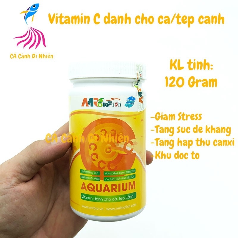 ▥♚ vn013 Vitamin C Aquarium Mr Bio Fish 120 gram - Chuyên dụng cho cá tép cảnh