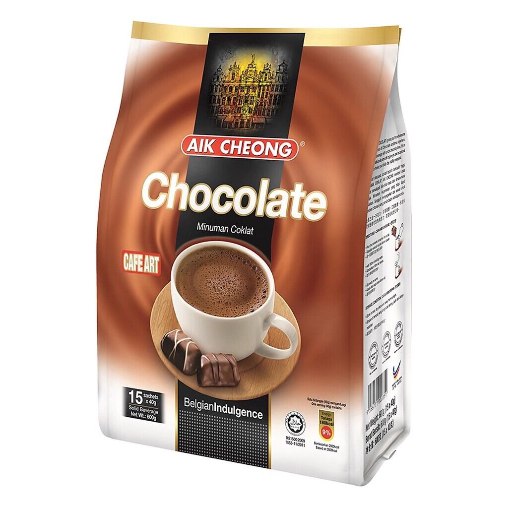 BỘT CHOCOLATE HÒA TAN AIK CHEONG  (15 gói x 40g) C