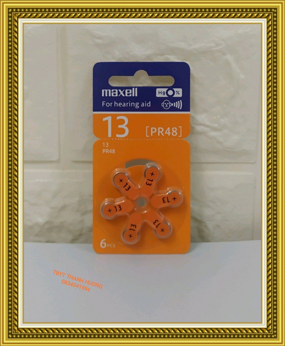 Pin trợ thính 13 PR48 Maxell vỉ 6 viên