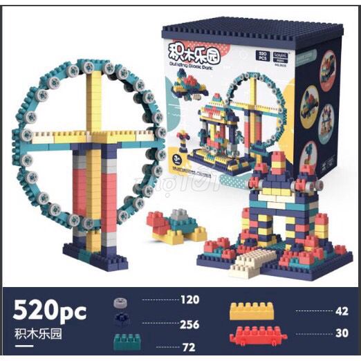 Bộ Lego Lắp Ráp Gồm 520 Chi Tiết. Lego Xép Hình Đồ Chơi Cho Bé BUILDING BLOCK