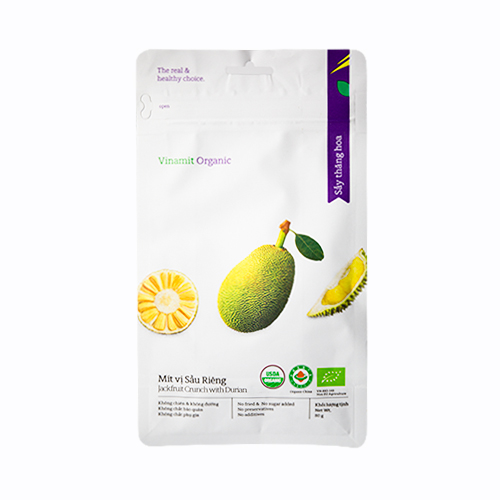 Mít sấy Organic vị sầu riêng 80g