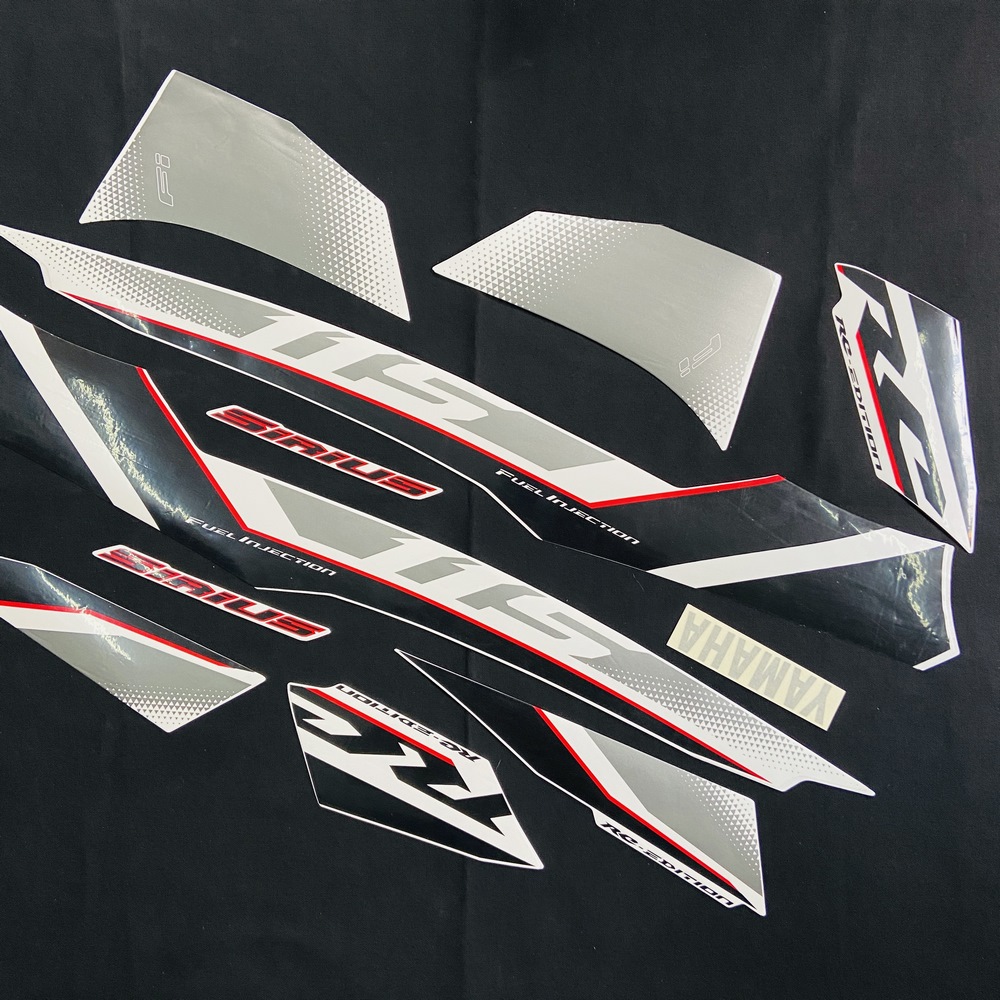 [RỚT GIÁ] TEM DÁN XE SIRIUS RC FI 115CC ĐỜI 2019 3 LỚP CAO CẤP (MÀU TRẮNG)