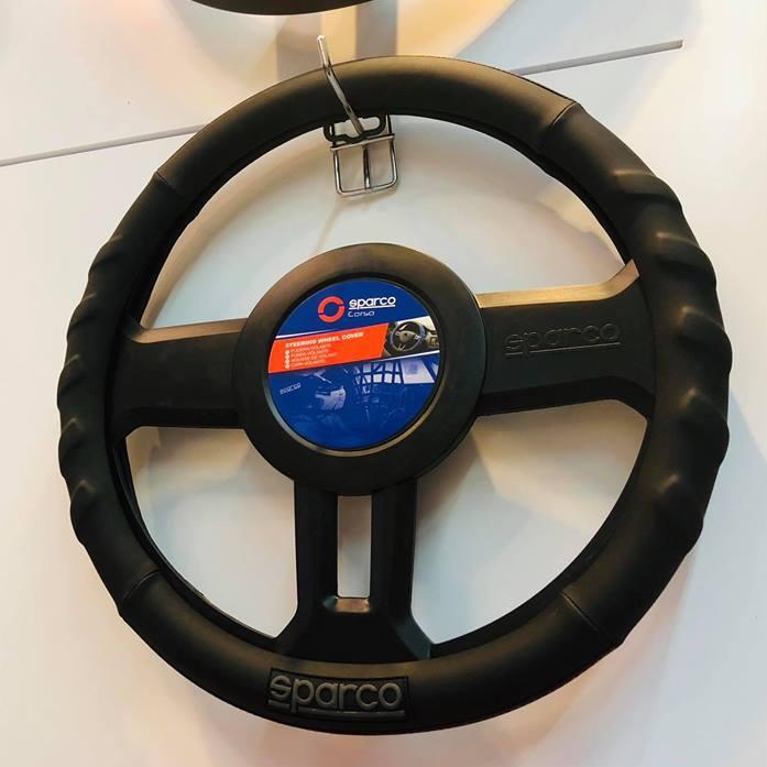 Bọc vô lăng Sparco SPC1117BK - Phụ kiện ô tô
