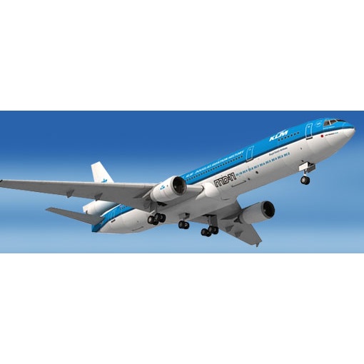 Mô hình giấy 3D  máy bay KLM Boeing 737-900 tỉ lệ 1/100