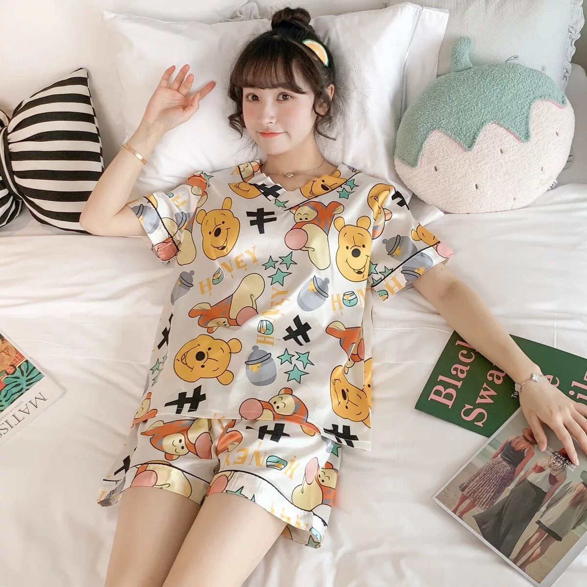 (2) [HCM][Có sẵn] [3XL-5XL] [Freeship] [Bigsize] [SIÊU SALE] [Hình Thật] Bộ mặc nhà/đồ ngủ/pyjama lụa đùi