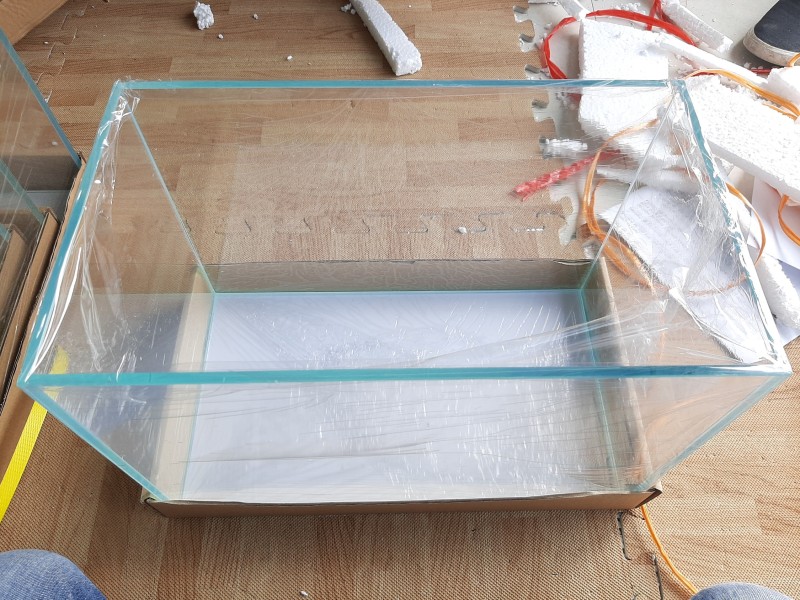 Bể cá mini kính dán siêu trong 35x20x24 cm kính 6mm