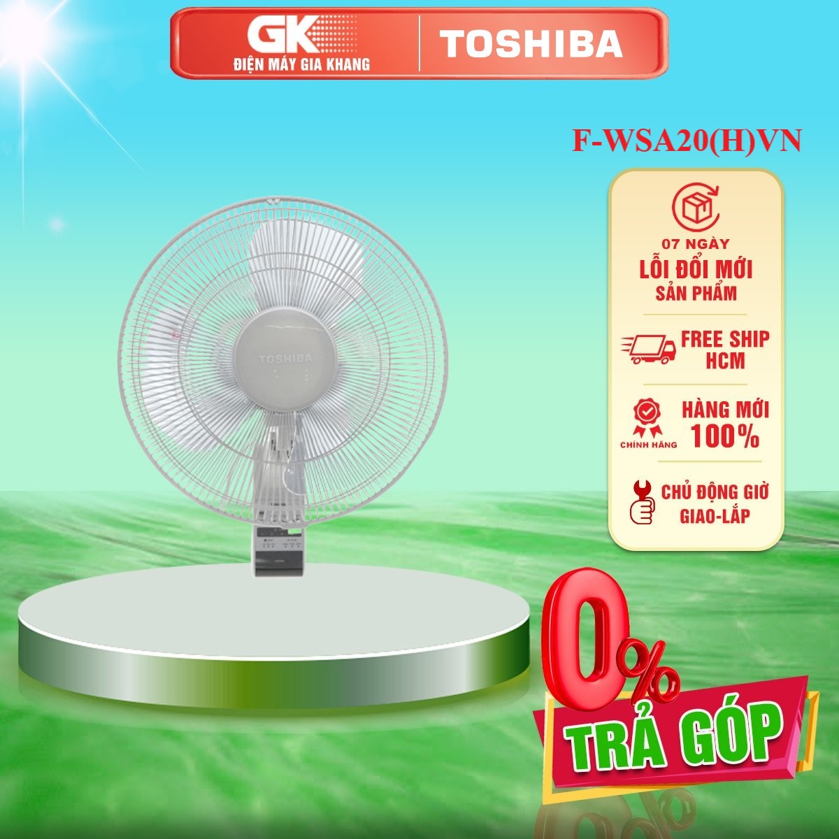 Quạt treo Toshiba F-WSA20(H)VN - GIAO TOÀN QUỐC - FREESHIP HCM