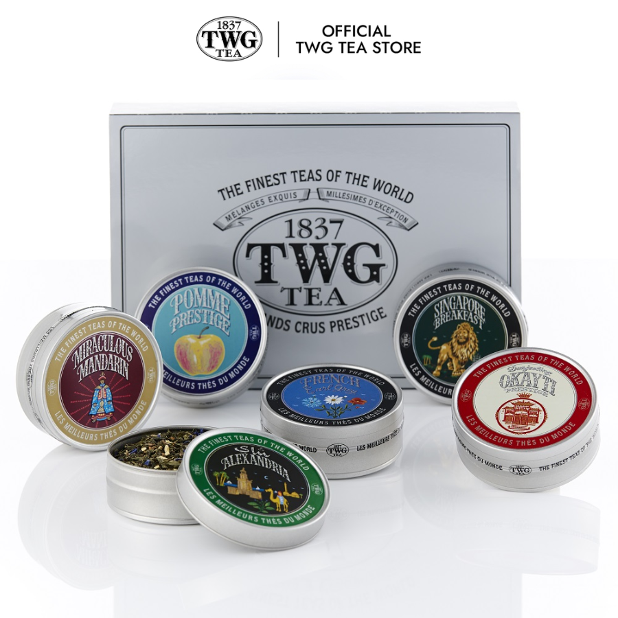Trà TWG Tea - World Voyage New Year's Tea Set (6 Carviar x 50g) | Set Trà
