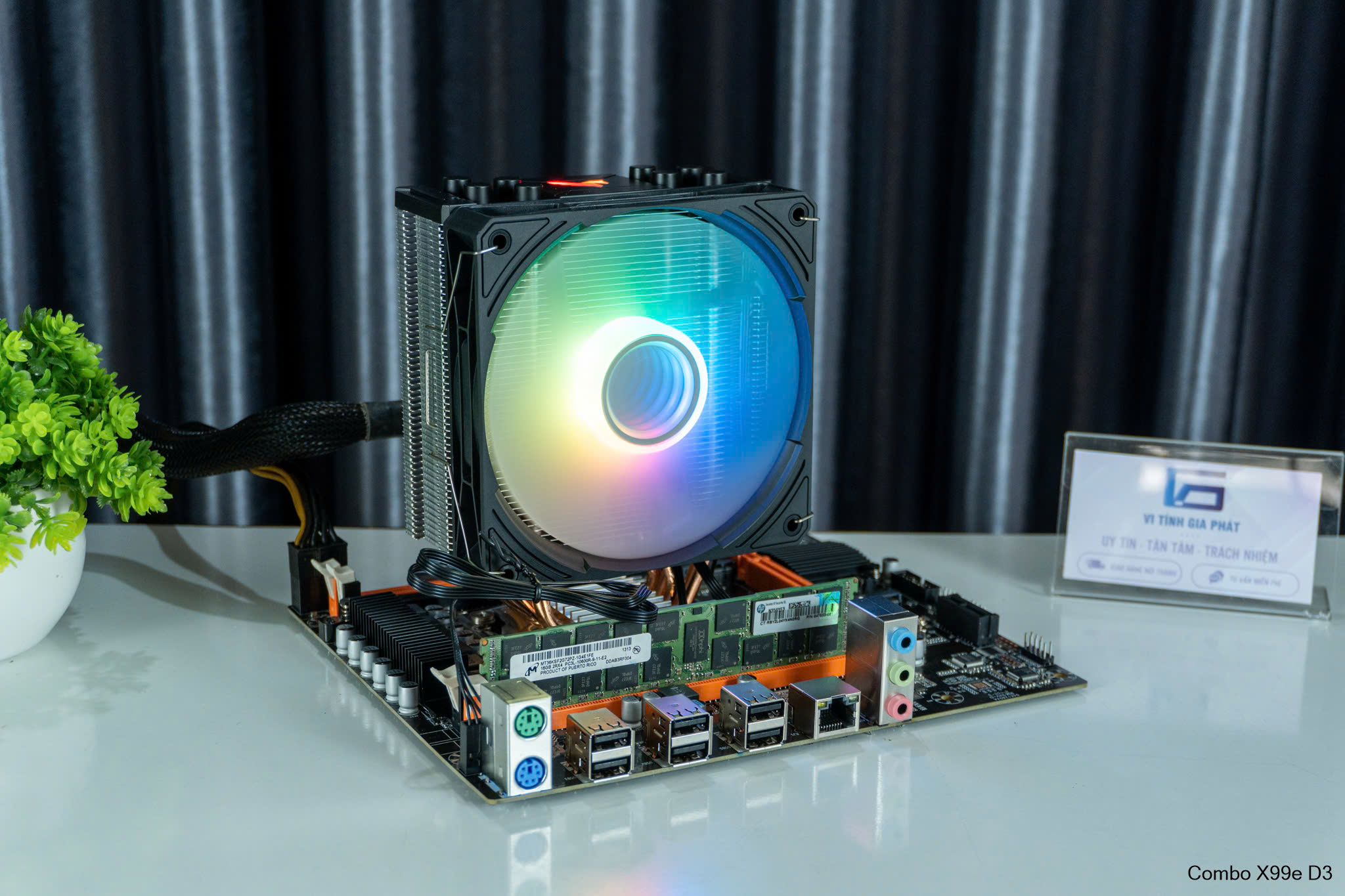Combo X99 + CPU 2696 V3 + Ram3 32G + K400 (xung nhịp cao chiến Game , nhân luồng nhiều chạy máy ảo , Nox , Render Video)