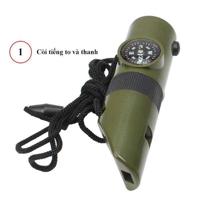 Còi cứu sinh còi đi phượt 7 trong 1 C71