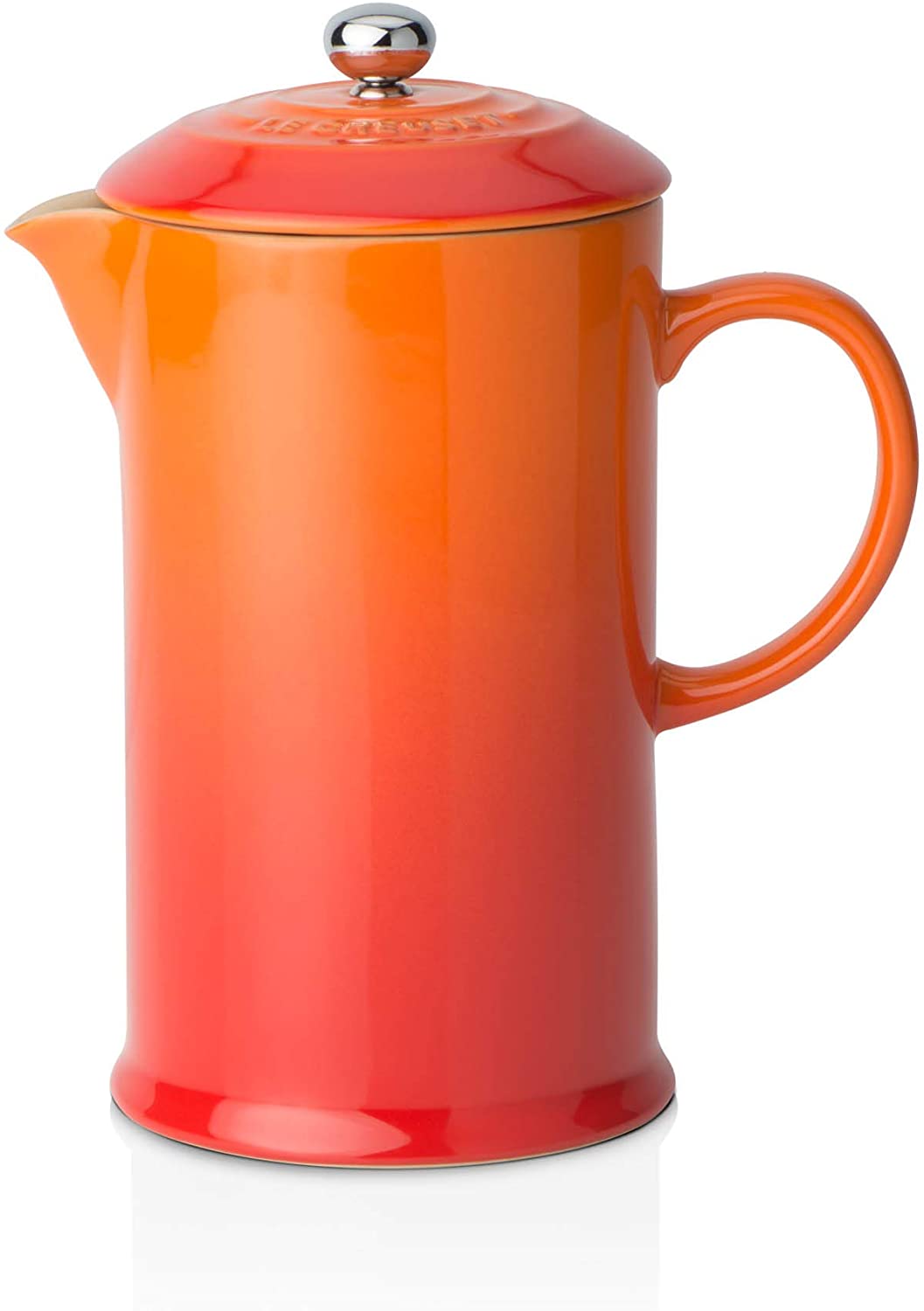 Bình pha cà phê le creuset french press, màu cam