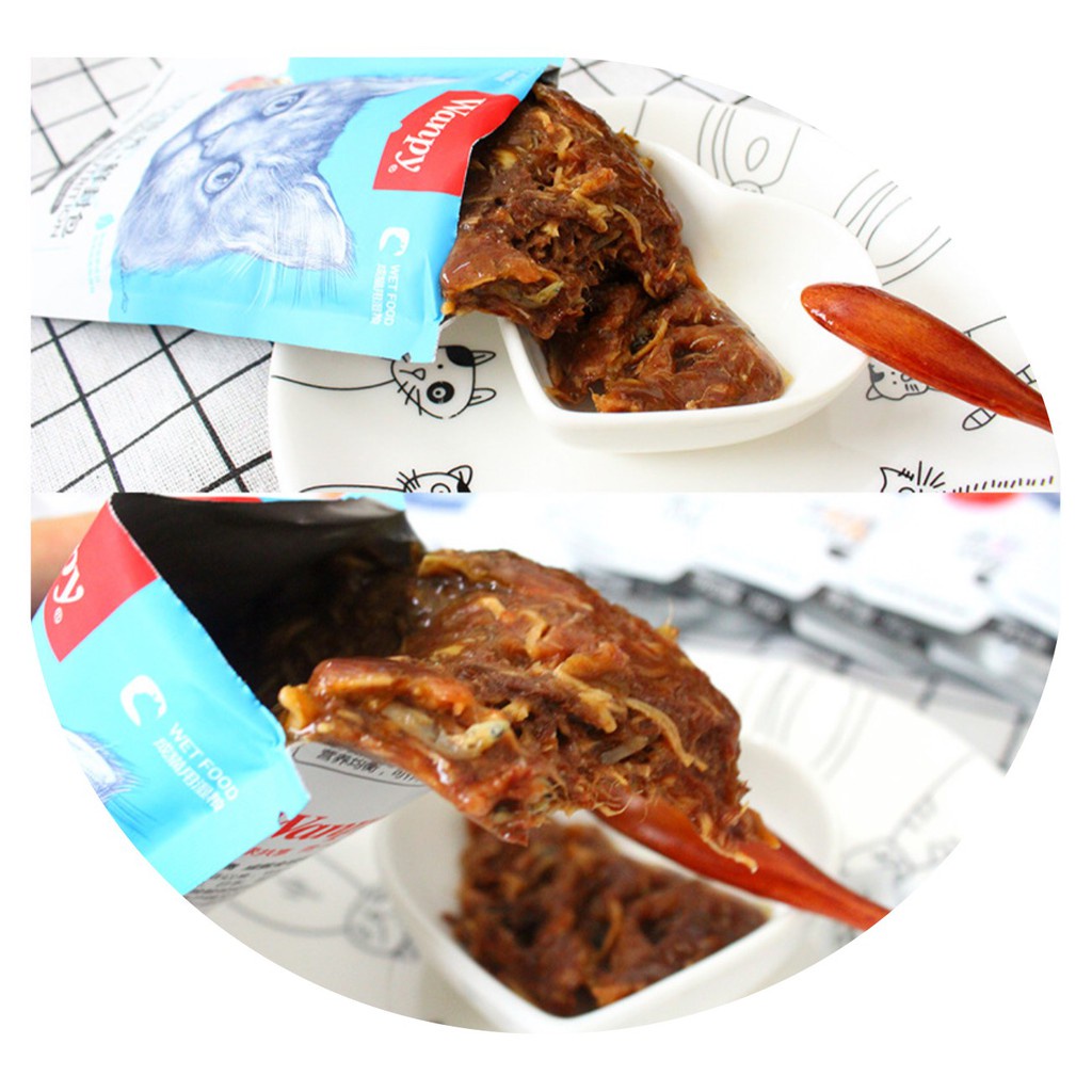 Pate Wanpy thức ăn ướt cho mèo pate mèo gói 80g