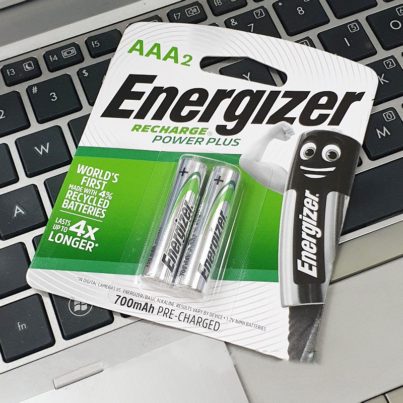 2 vỉ Pin sạc AAA  Energizer 700mah (pin sạc đũa ) - Vỉ 2 viên