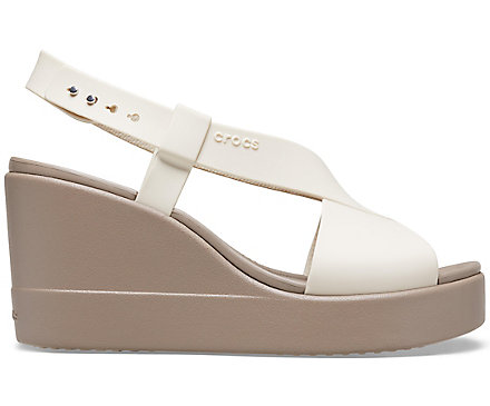 GIÀY, SANDAL ĐẾ XUỒNG CROCS- BROOKLYN 8CM