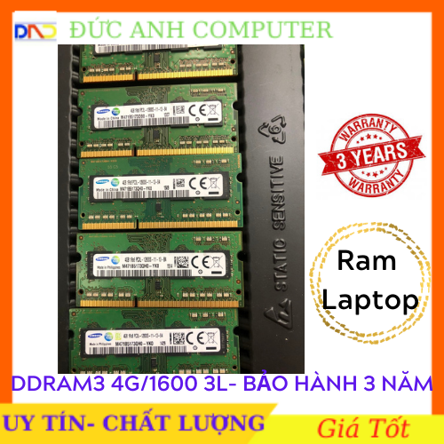 Ram laptop DDR3 4g bus 1600 3l (điện áp 1.35vol) mới bảo hành 3 năm - siêu chất lượng sản phẩm tốt chất lượng cao cam kết hàng giống mô tả