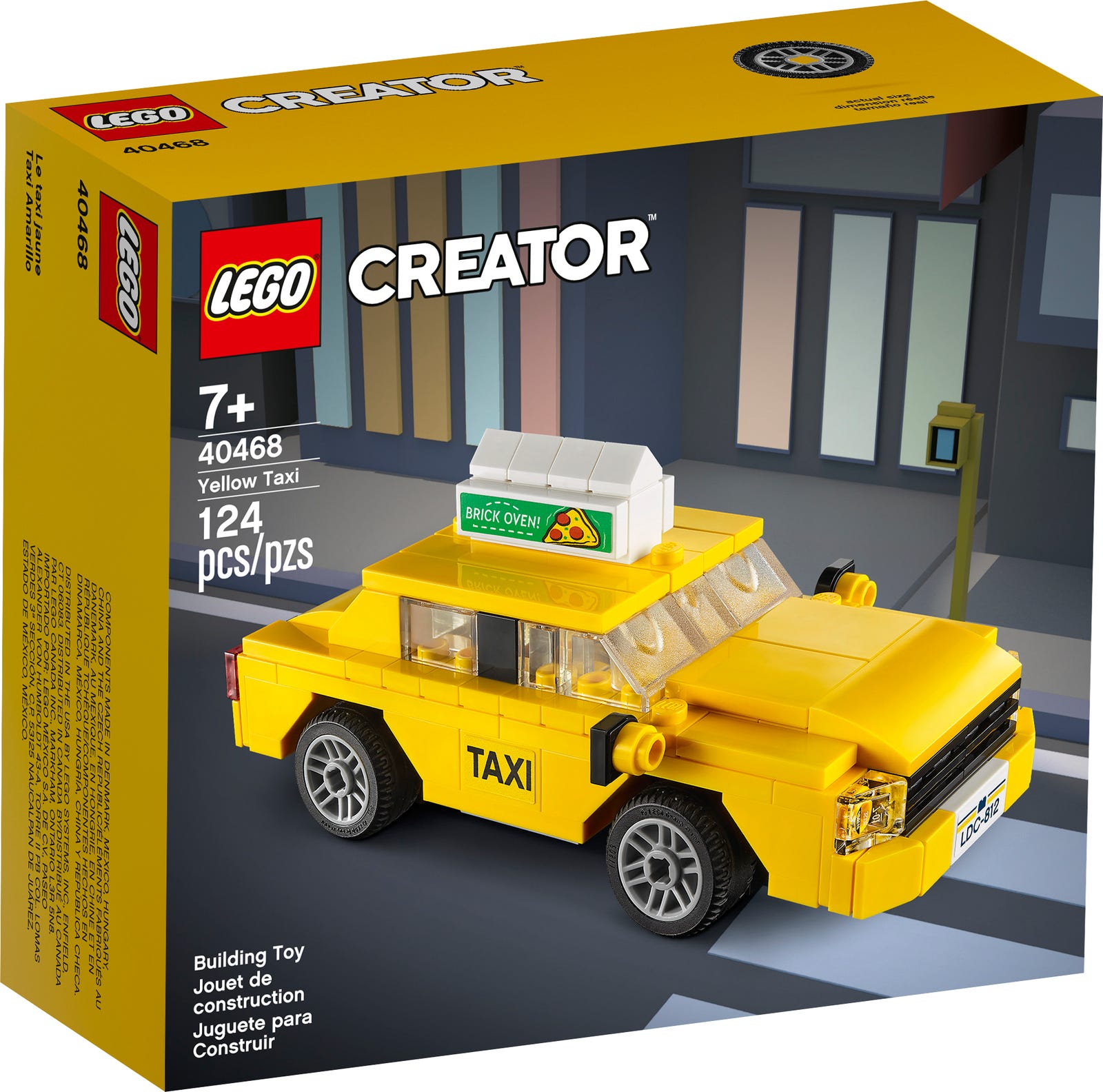 Lego creator - 40468 - yellow taxi