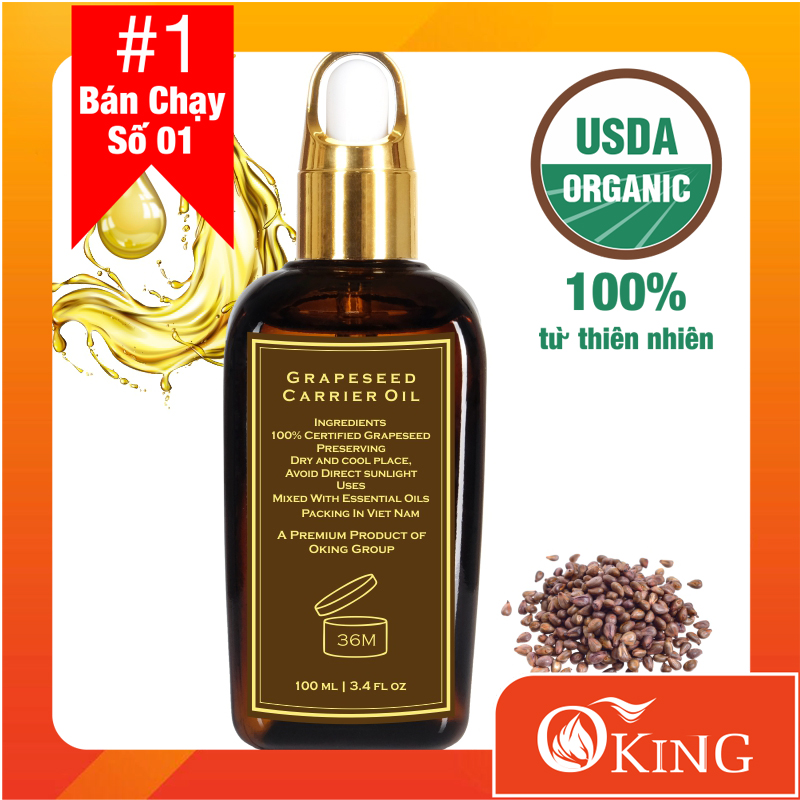 [HCM]Dầu hạt nho nguyên chất (Grapeseed) 100ml