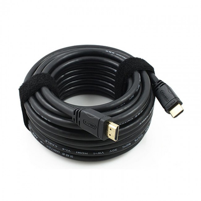 Dây cáp HDMI 15M tròn đen trơn Full HD