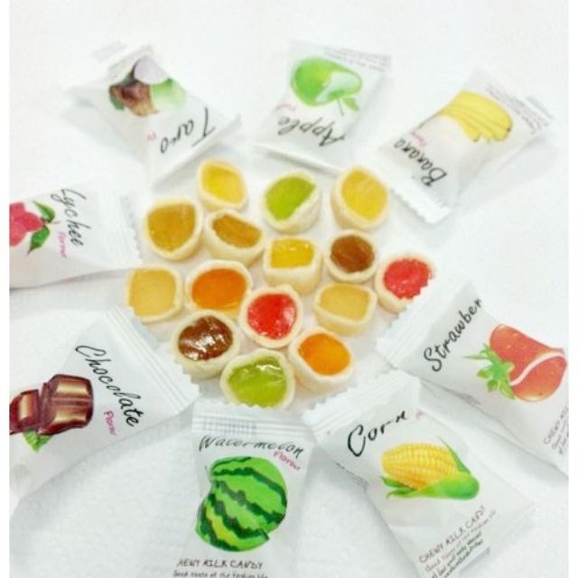 Kẹo trái cây Milk Soft Candy Thái Lan 320g