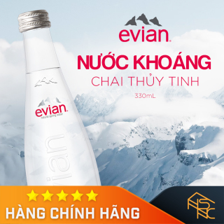 Nước khoáng Evian chai thủy tinh 330 ML thumbnail