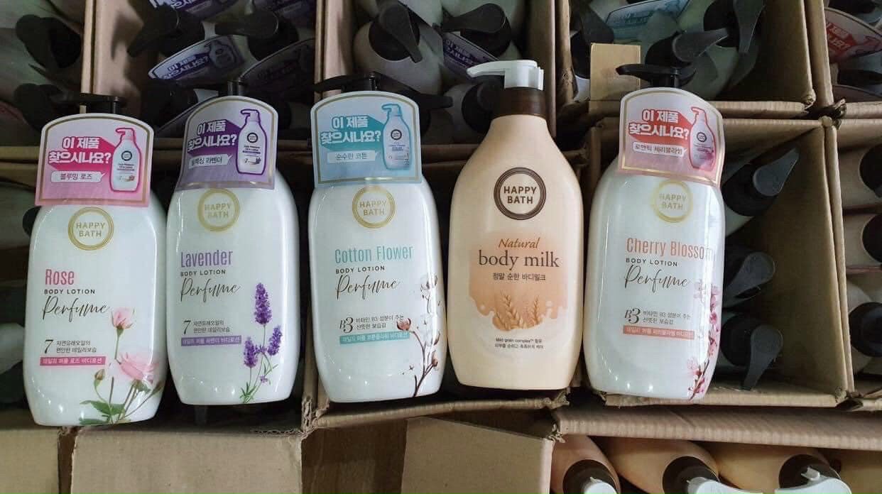 ComBo 2 Lọ Sữa dưỡng thể Happy Bath  Hàn Quốc