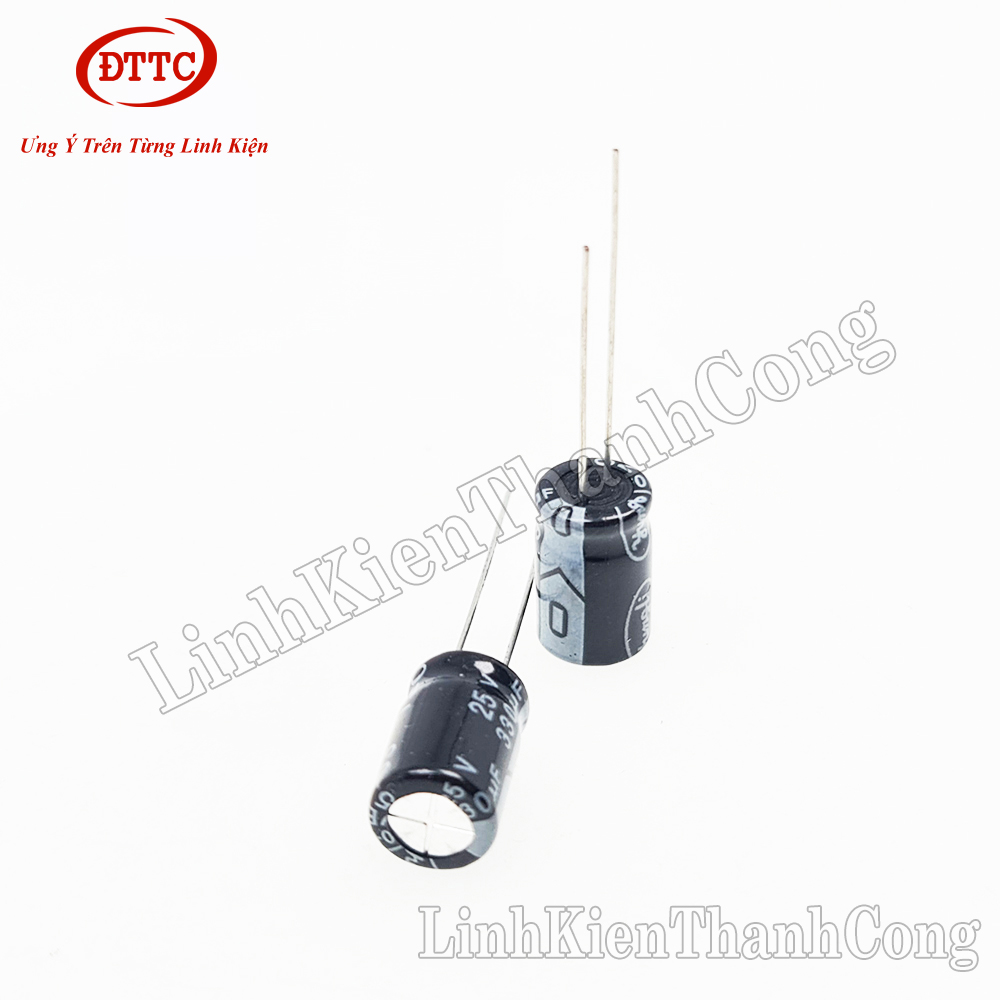 Bộ 2 Chiếc Tụ Hóa 330uF 25V (8x12mm)