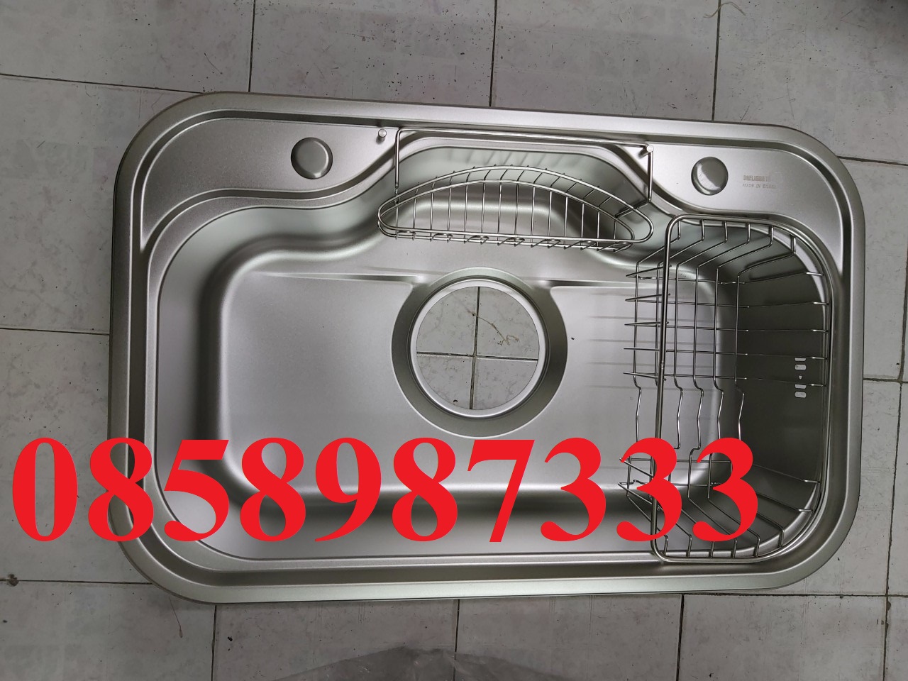 Chậu rửa bát 1 hố Hàn Quốc Daelim 7548 (75x48cm)