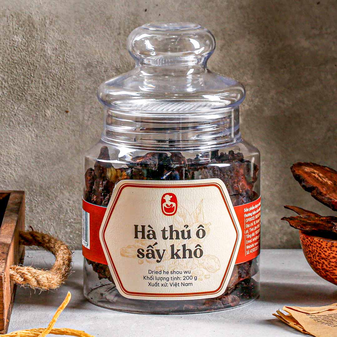 Hà thủ ô sấy khô Langfarm, 450g, bịch