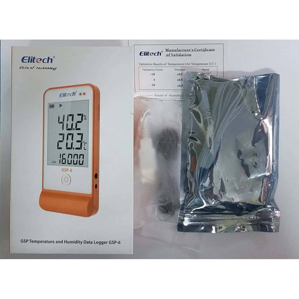 Nhiệt ẩm kế tự ghi GSP-6( đã hiệu chuẩn)