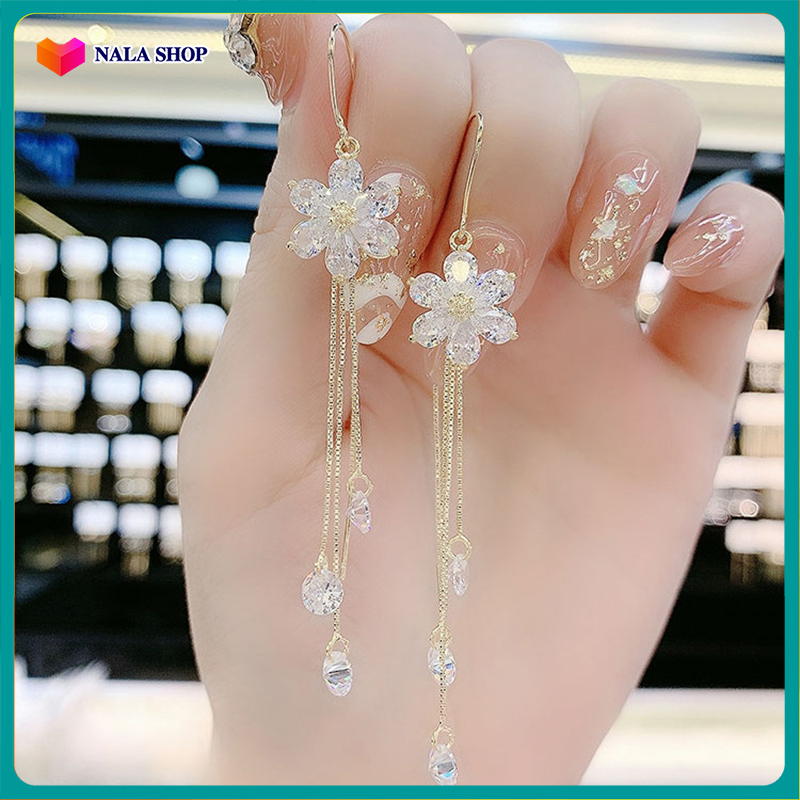 Bông tai kiểu OH139 xinh xắn kiểu dáng đính đá phong cách thanh lịch thích hợp đi dạo BSTKD -