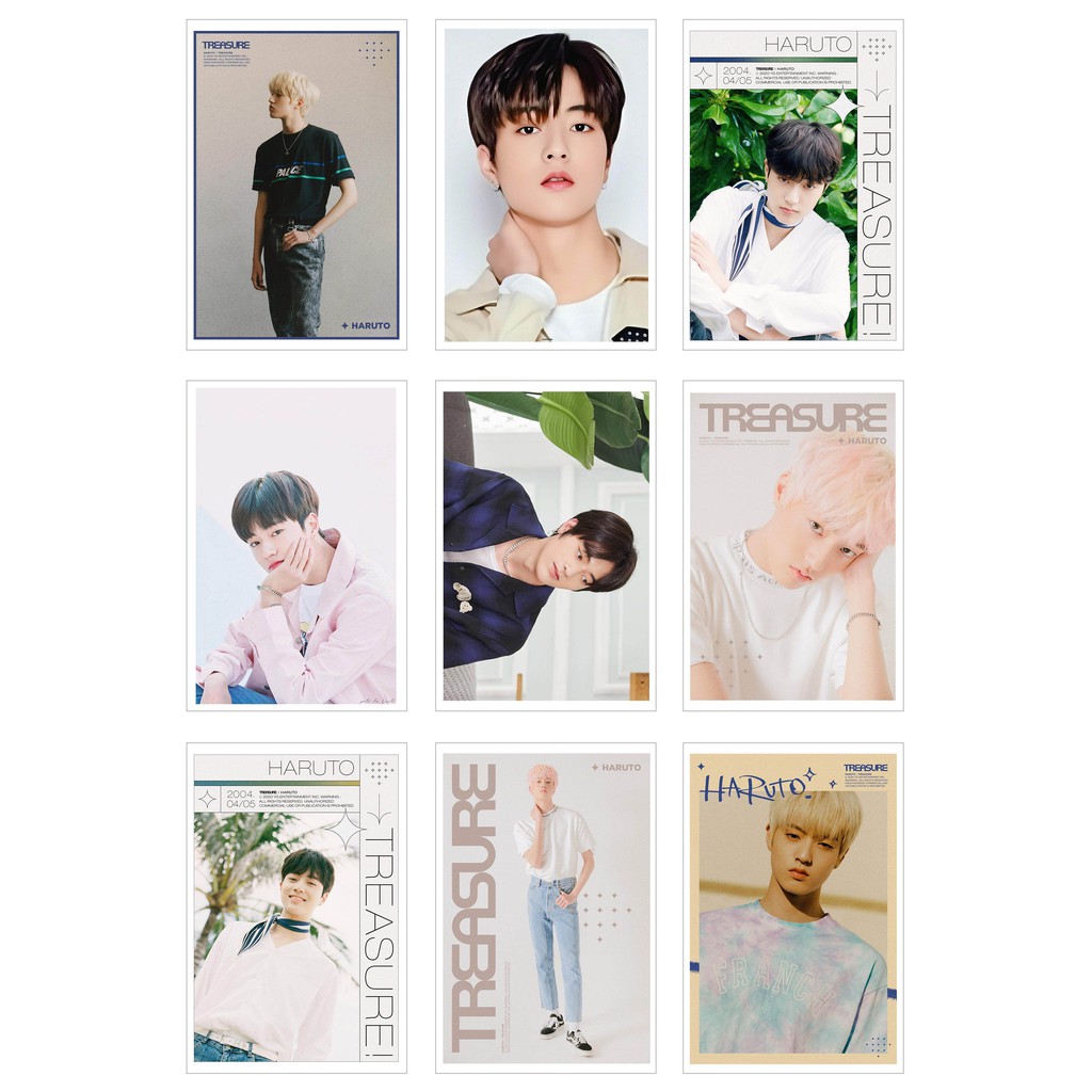 [Ép Lụa]Lomo Card Ảnh HARUTO - TREASURE 13 (54 ảnh)