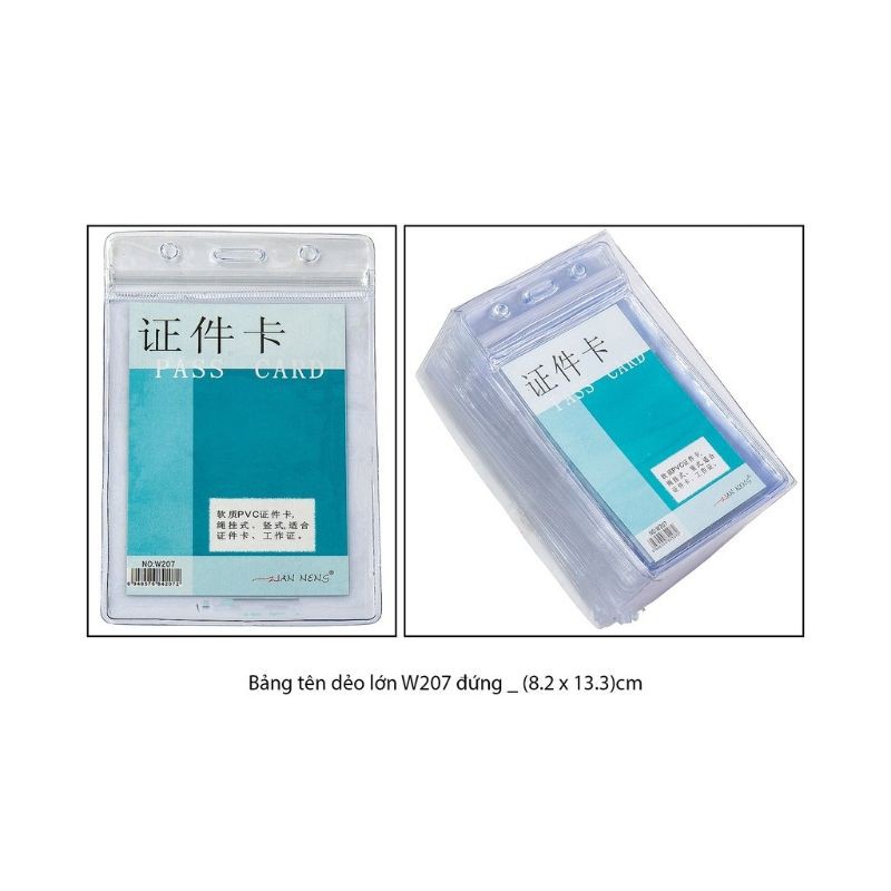 [HCM]Bảng Tên Dẻo Lớn W207 Đứng