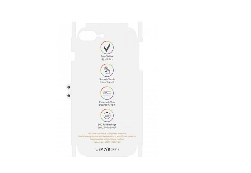 Miếng Dán PPF măt sau full viền cho iPhone 7 plus, 8 plus