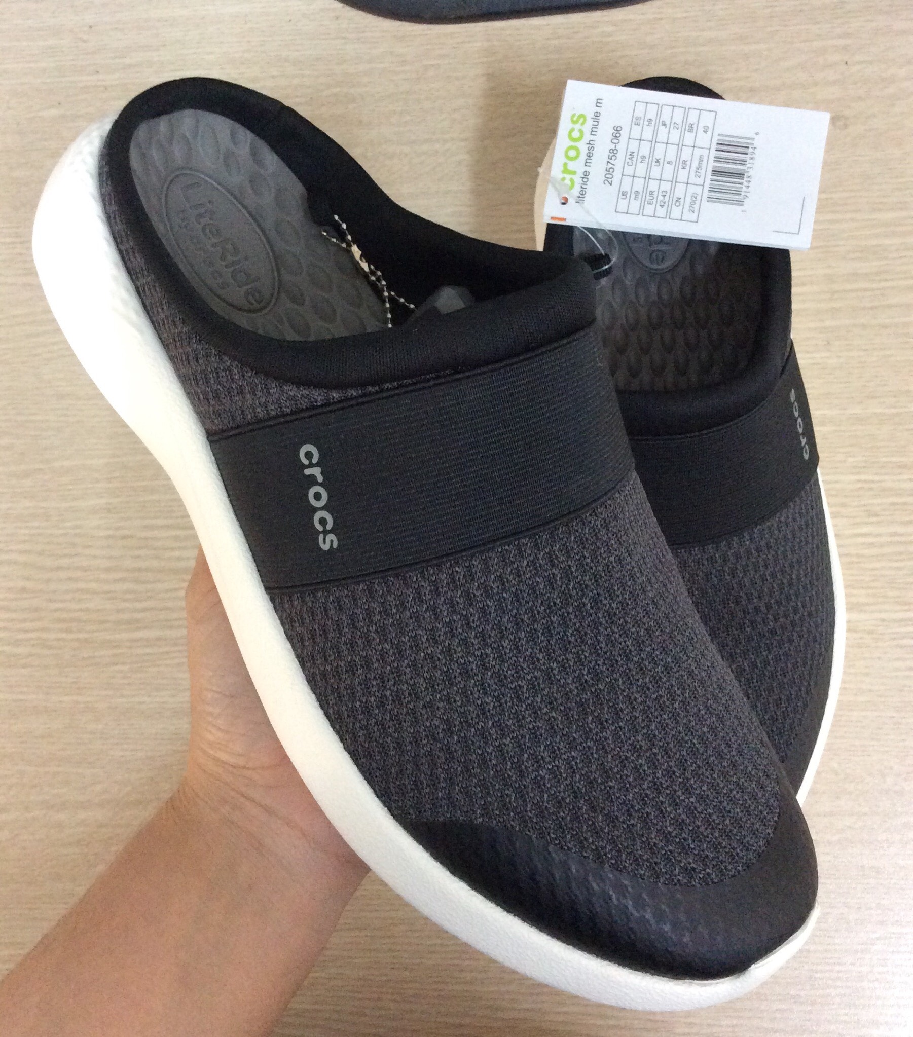 Giày sục nam crocs literide mule màu navy