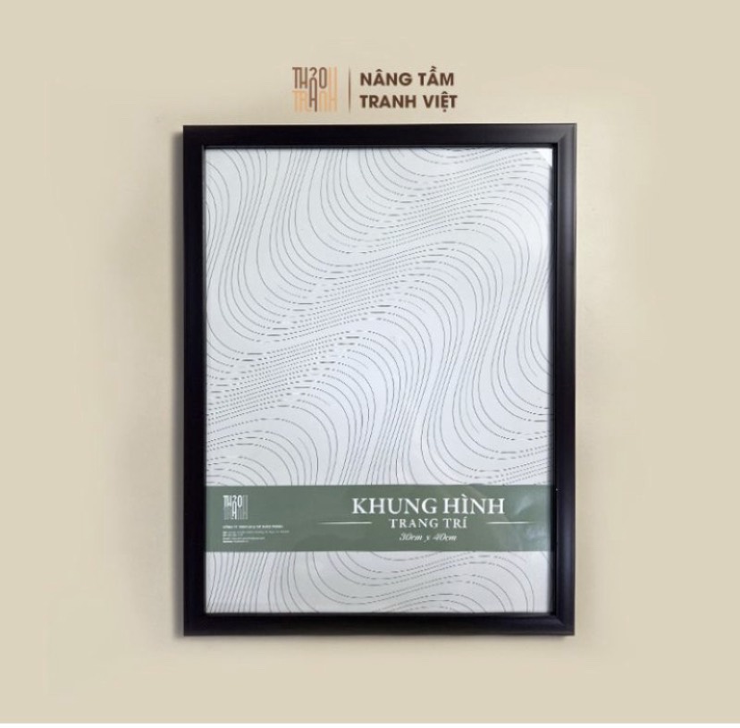 Khung tranh, khung bằng khen A4 màu đen
