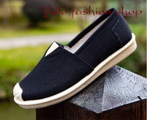 [Hoàn tiền 15%][Hình thật] GL1 Giày lười slip on nữ bọc cói vintage thời trang