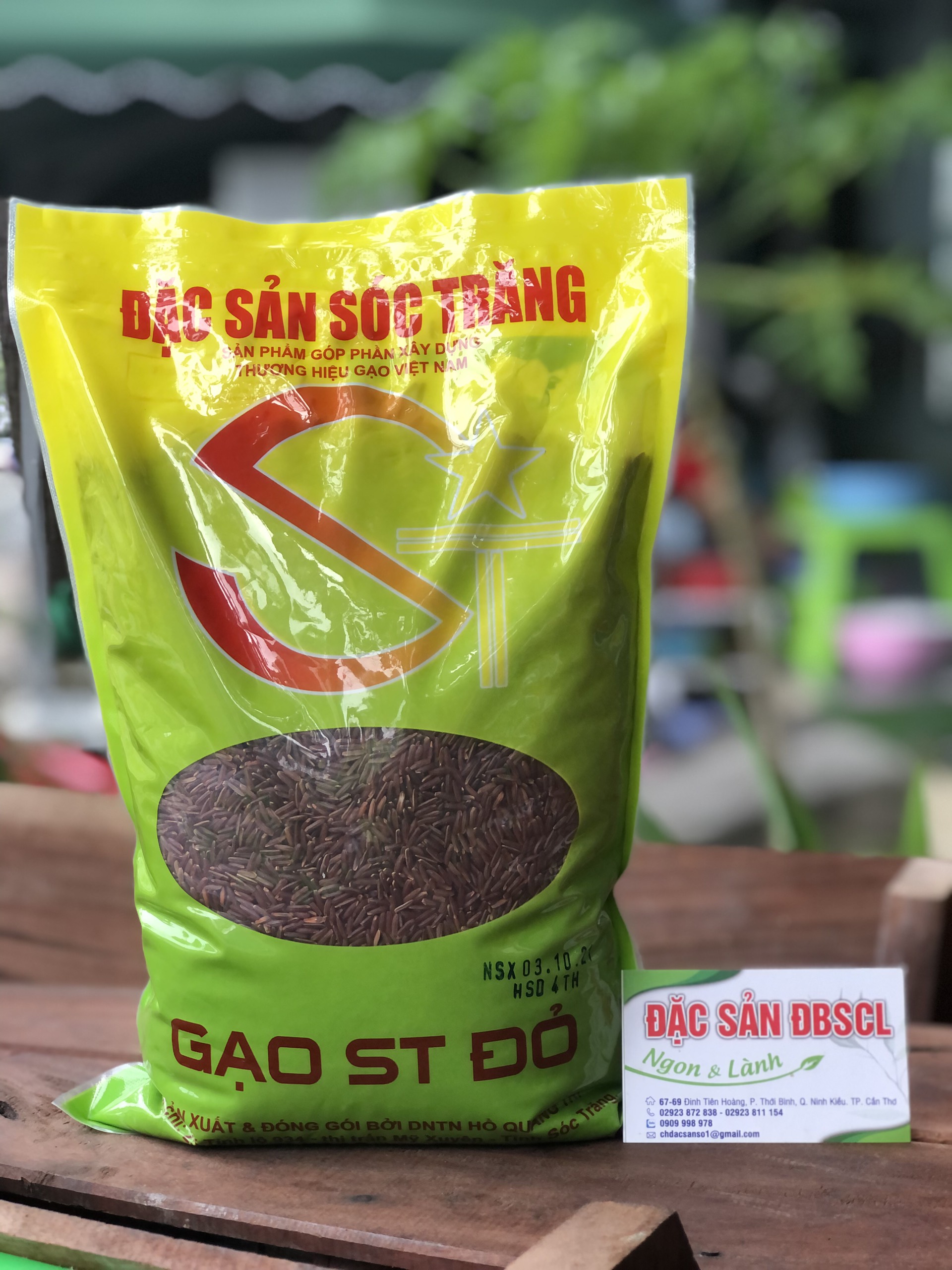 Gạo ST đỏ túi 2kg Gạo Ông Cua