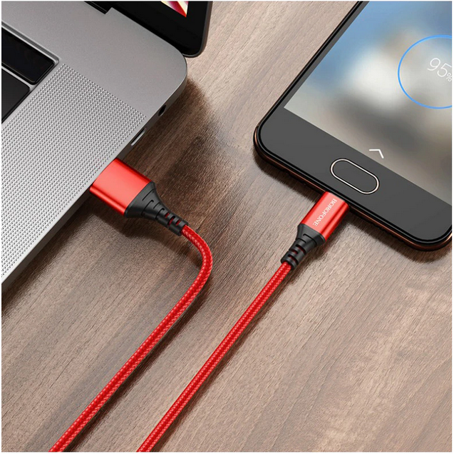 Cáp sạc nhanh dây dù borofone BX54 Micro Usb 2.4A