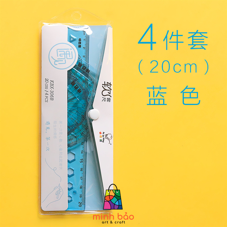 BỘ 4 THƯỚC KABAXIONG (THƯỚC THẲNG, ĐO ĐỘ, EKE)
