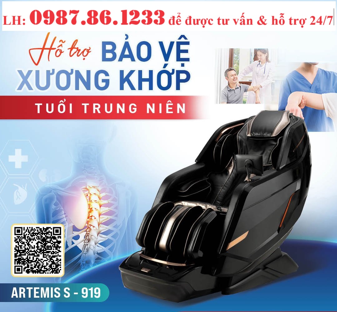 [SALE 70% - CHÍNH HÃNG - FREESHIP - QUÀ TẶNG] [Công nghệ 6D, đo nhịp tim huyết áp] Ghế Massage toàn thân Nhật Bản OKINAWA S919