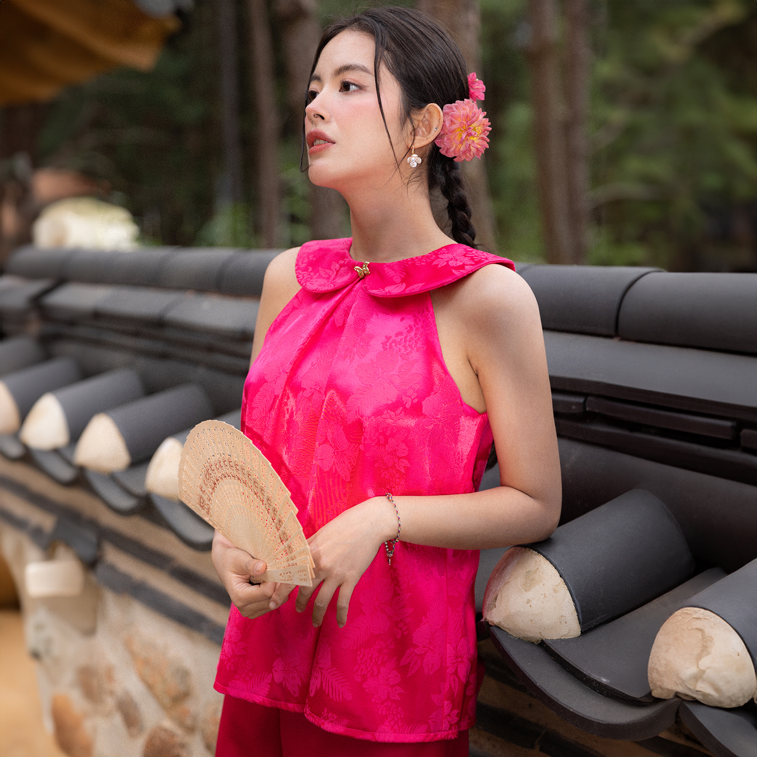 Áo Yếm Cổ Bèo Tiểu Thư - EDINI - A1636