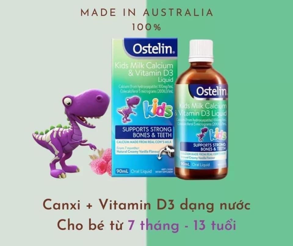 Ostelin kid milk calcium vitamin D3 liquid 90ml