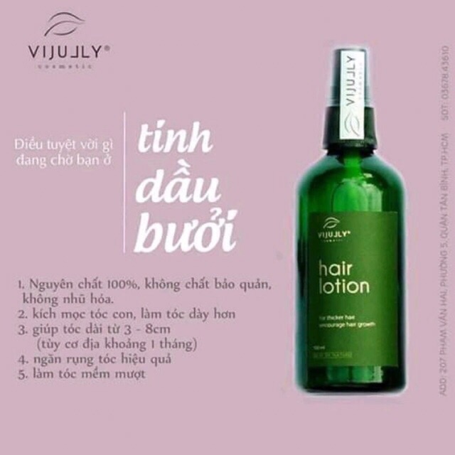 TINH DẦU BƯỞI VIJULLY 150ml