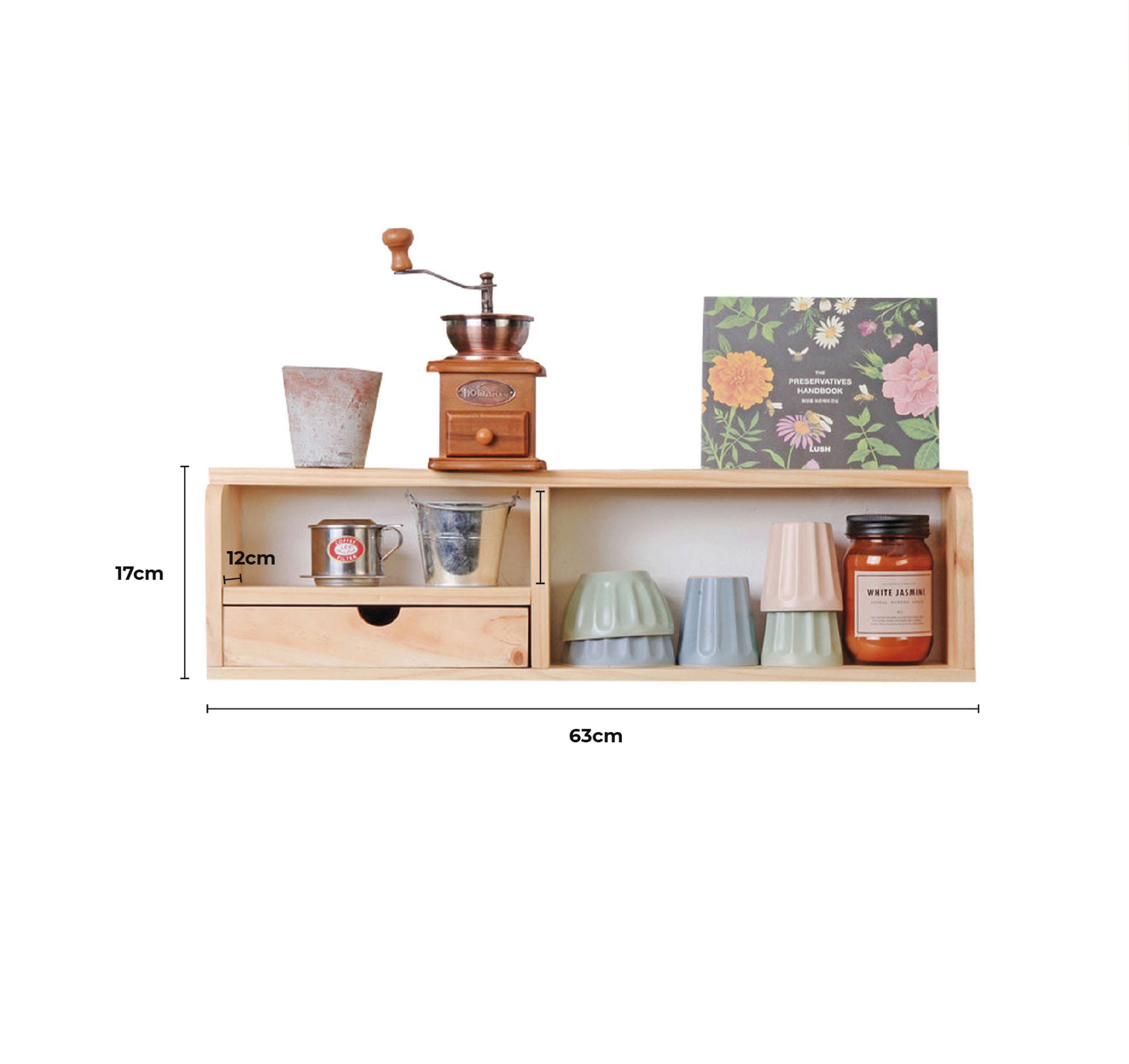 KỆ GỖ TRANG TRÍ TREO TƯỜNG - BELLE SHELF 2 RACK