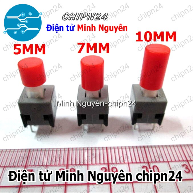 [10 cái] Nắp chụp nút nhấn tự giữ cao 5mm - HH001641