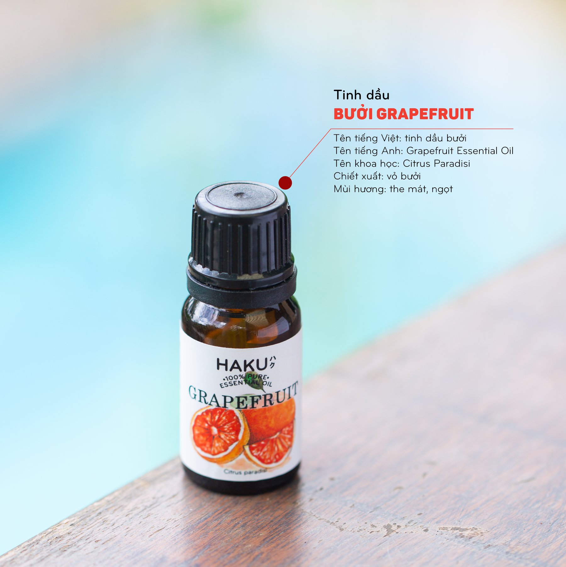 Tinh Dầu Bưởi HAKU 10ml